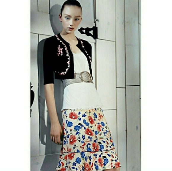 Anthropologie Dresses & Skirts - Anthropologie Mermaid 100% Silk Floral Skirt